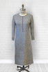 2CR830-2C602-Adaptive Dress With Crew Neck And Topstitch