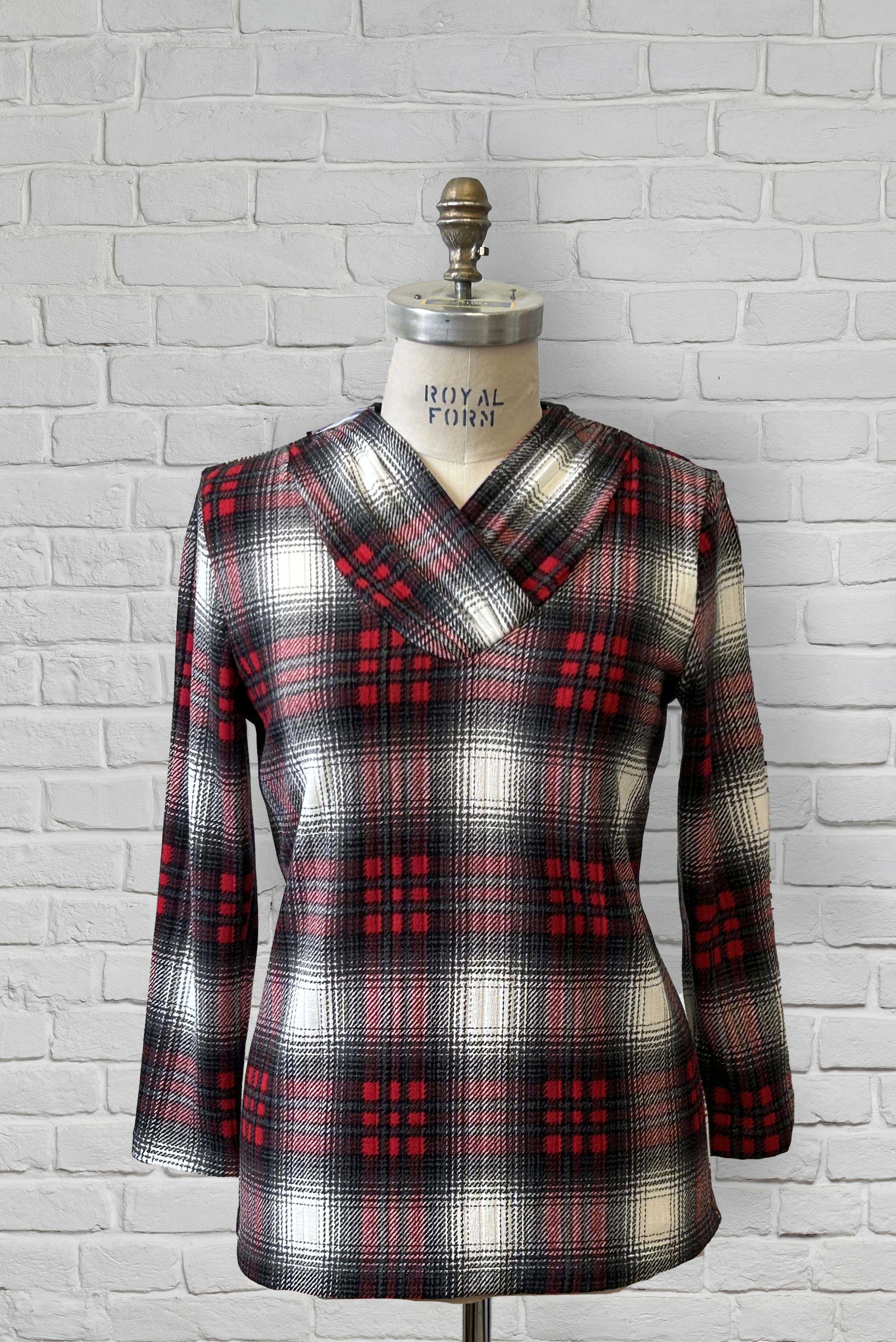 Adaptive Top with Shawl Collar