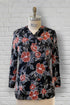 Adaptive Top with Shawl Collar - Navy