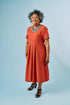 2DR832-2D116-Adaptive Dress, Short Sleeves, Box Pleat