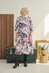 2ER834-2E127-Adaptive dress, pleating and asymmetrical cut, long sleeves