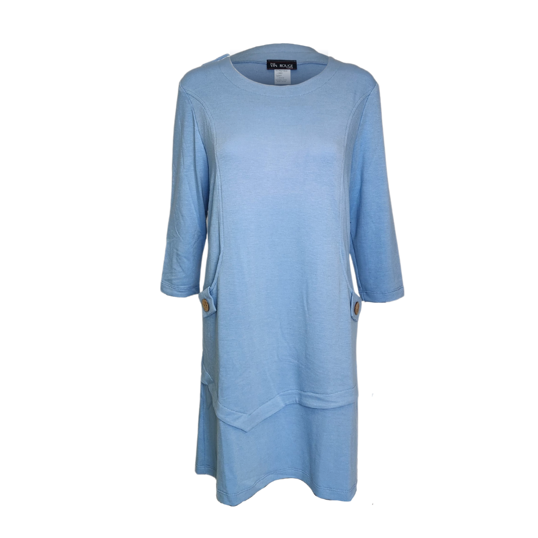 Audrey Adaptive Mid Length Dress - Blue