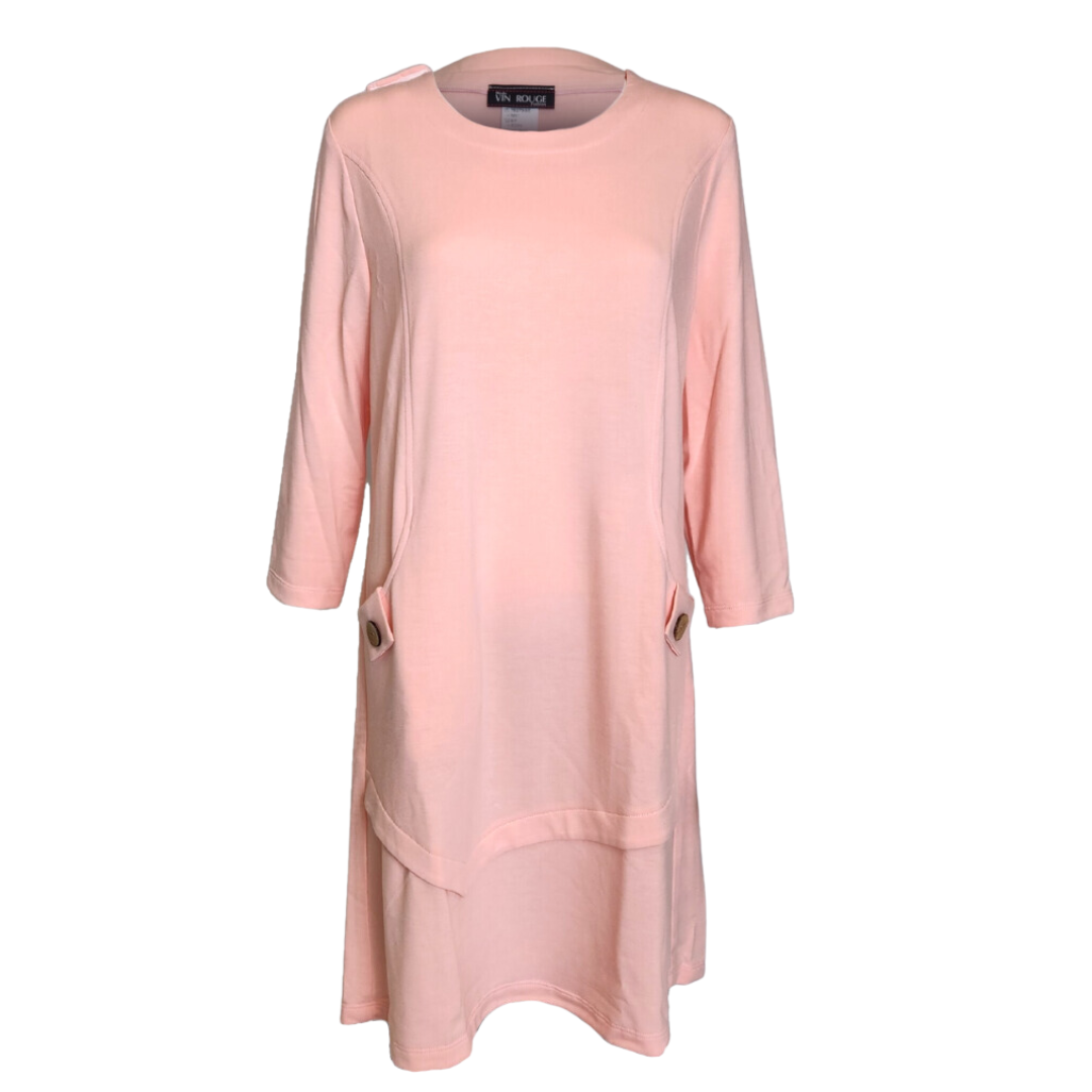 Audrey Adaptive Mid Length Dress - Coral