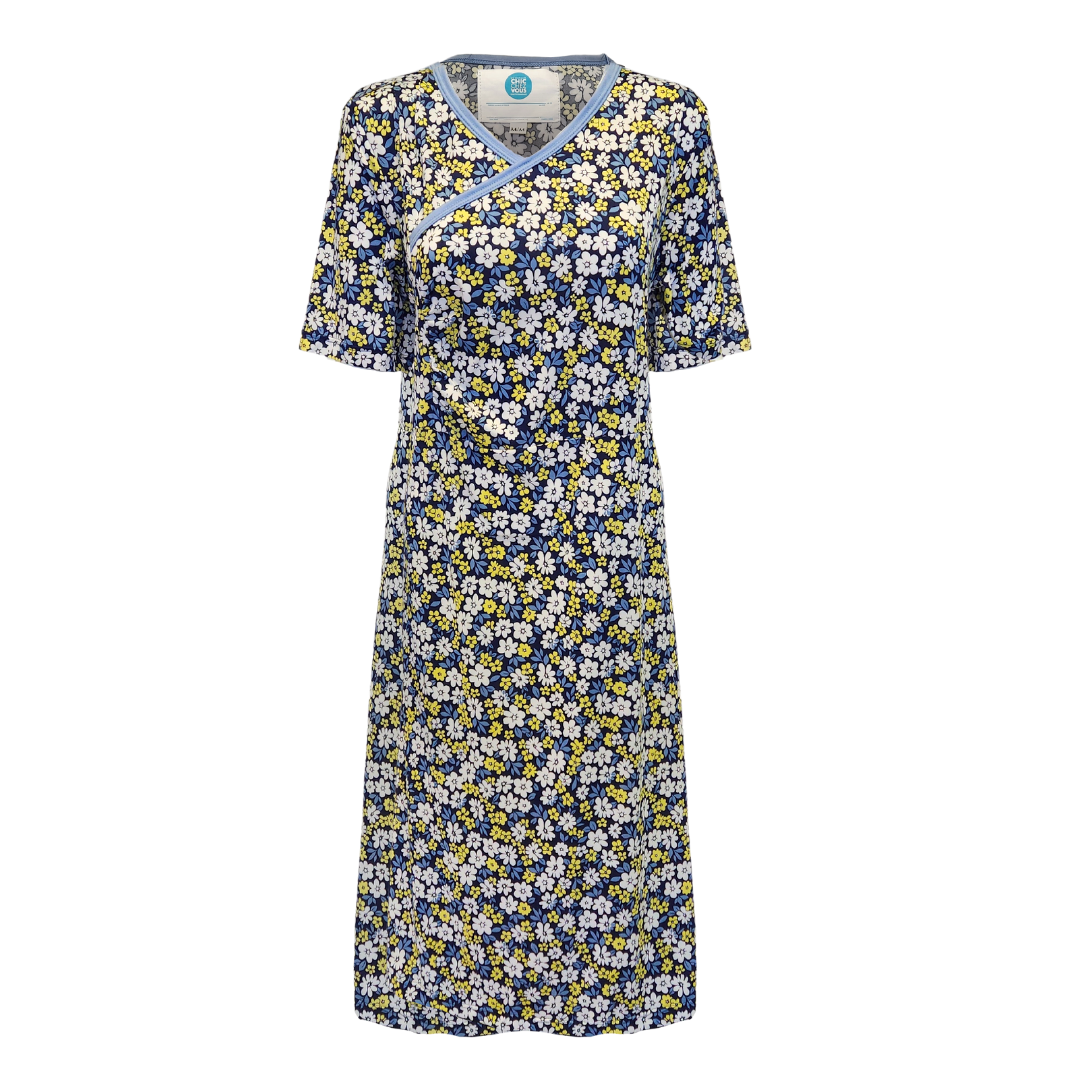 Cindy Adaptive Dress - Yellow Floral