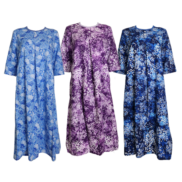 Adaptive Flannel Nightgown - Set of 3