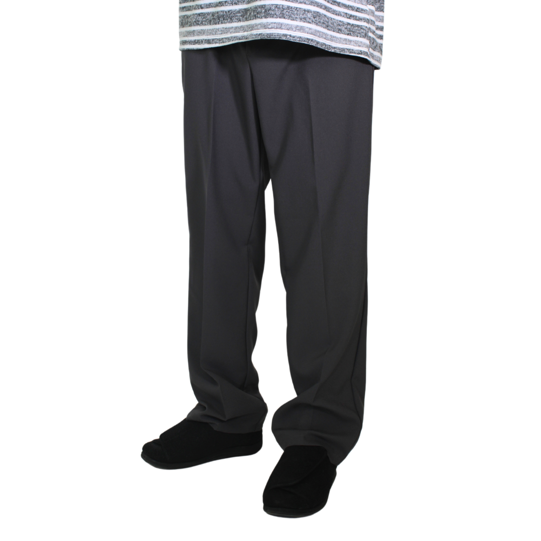Adaptive Men's Gabardine Seatless Pant - Dark Grey