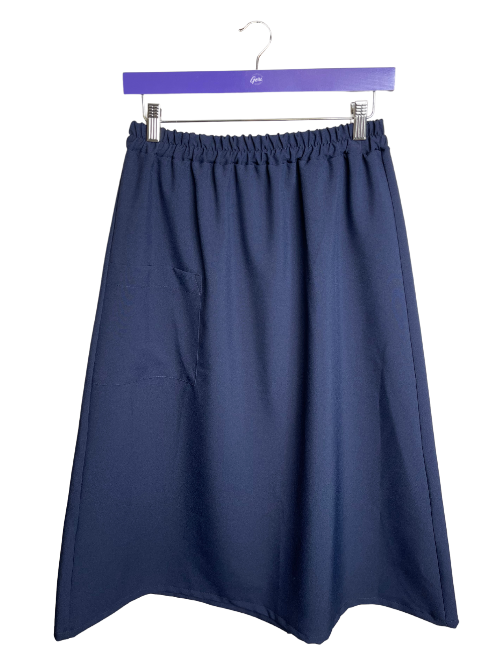 Adaptive Wrap Around Skirt - Navy – Geri Fashions