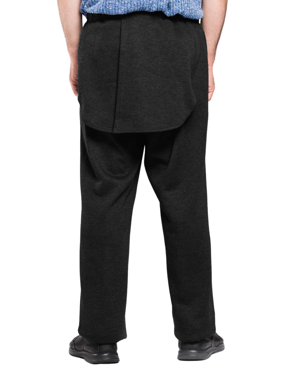 Adaptive Men's Cozy Knit Open Back Pants Set of 3 Geri Fashions