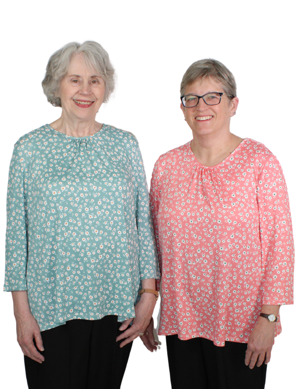 Leanne Adaptive Top - Turquoise Floral