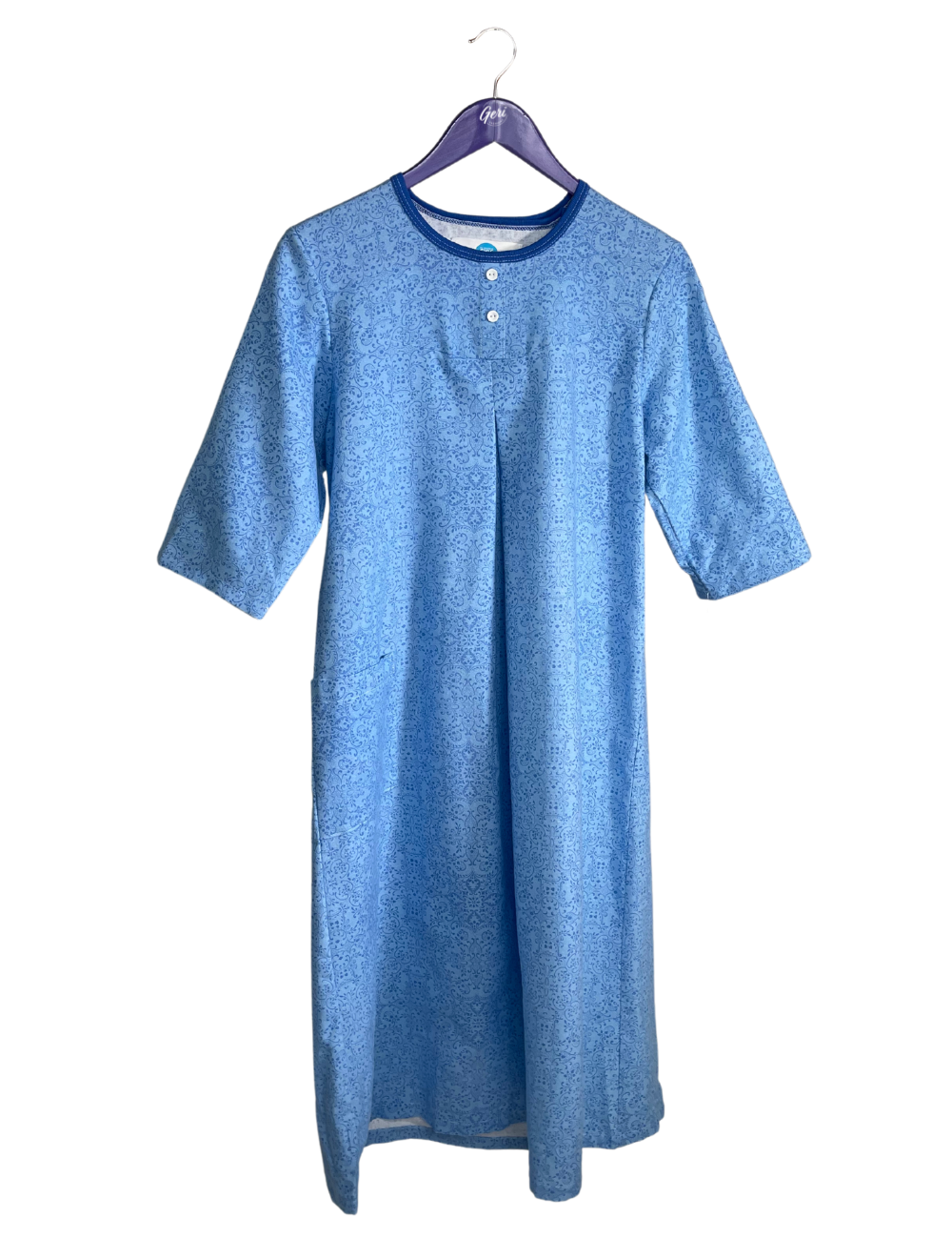 Long Flannel Open Back Nightgown Adaptive Clothing for Seniors, Disabled &  Elderly Care