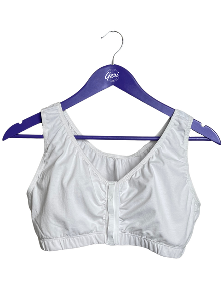 Front Closure Cotton Comfort Bra - White | Angel | Adaptive Clothing by  Ovidis