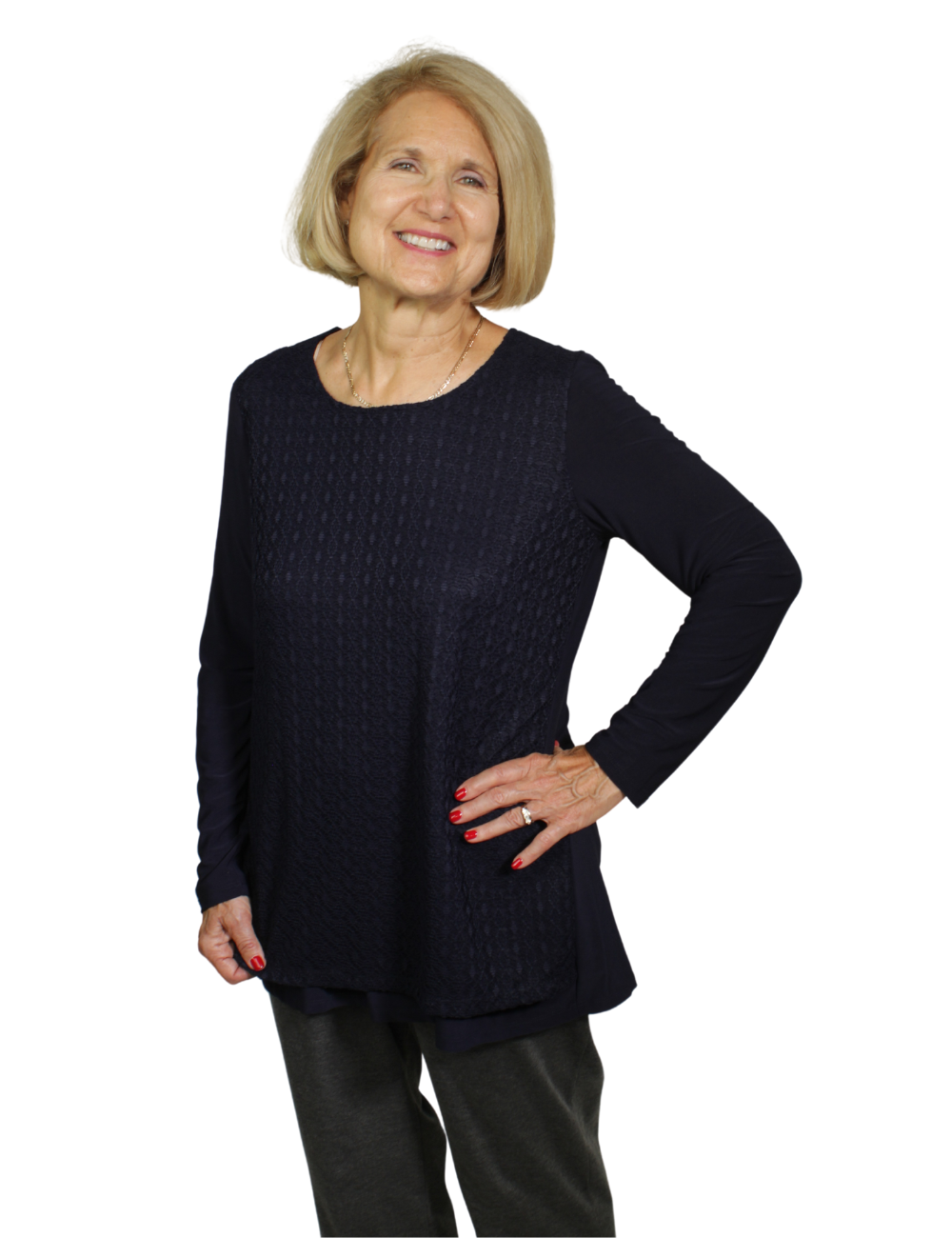 Holly Adaptive Top - Navy