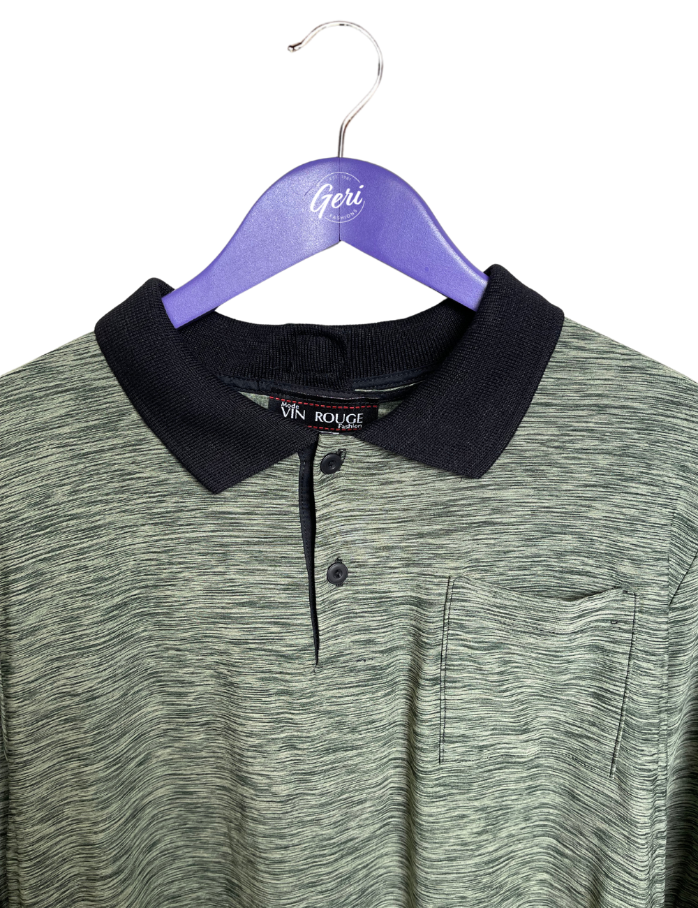 Adaptive Long Sleeve Polo - Khaki Mix