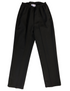 Adaptive Open Back Melange Texture Pants - Black