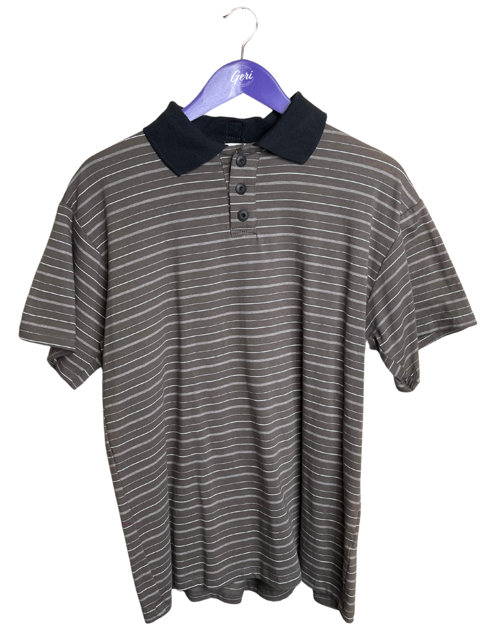 Adaptive Striped Short Sleeve Polo