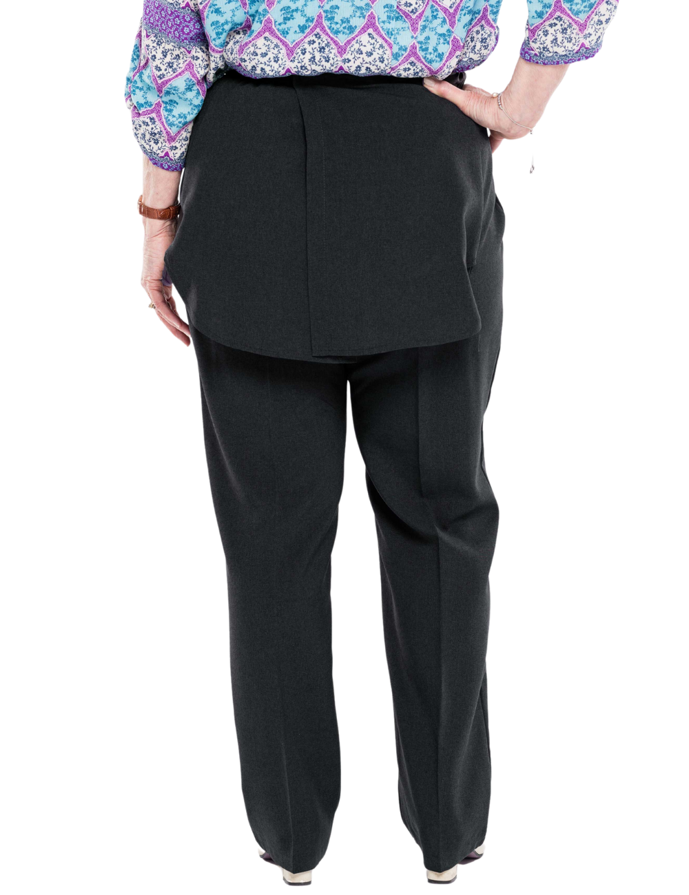 Capri Length Printed Back-Zip Sleep Suit Adaptive Clothing for Seniors,  Disabled & Elderly Care
