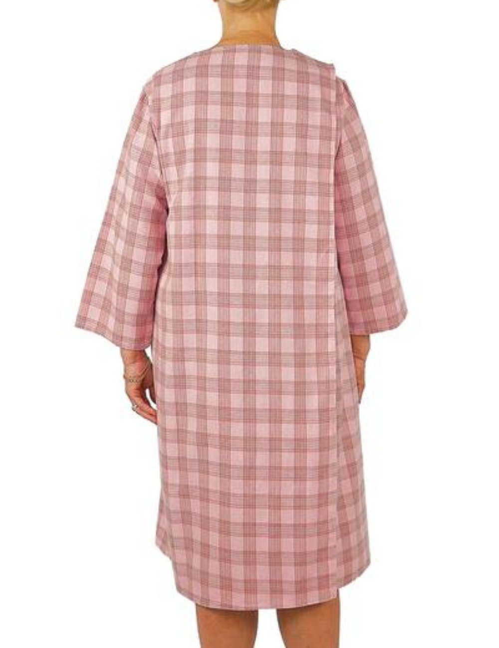 Elsa Adaptive Flannel Nightgown - Pink – Geri Fashions