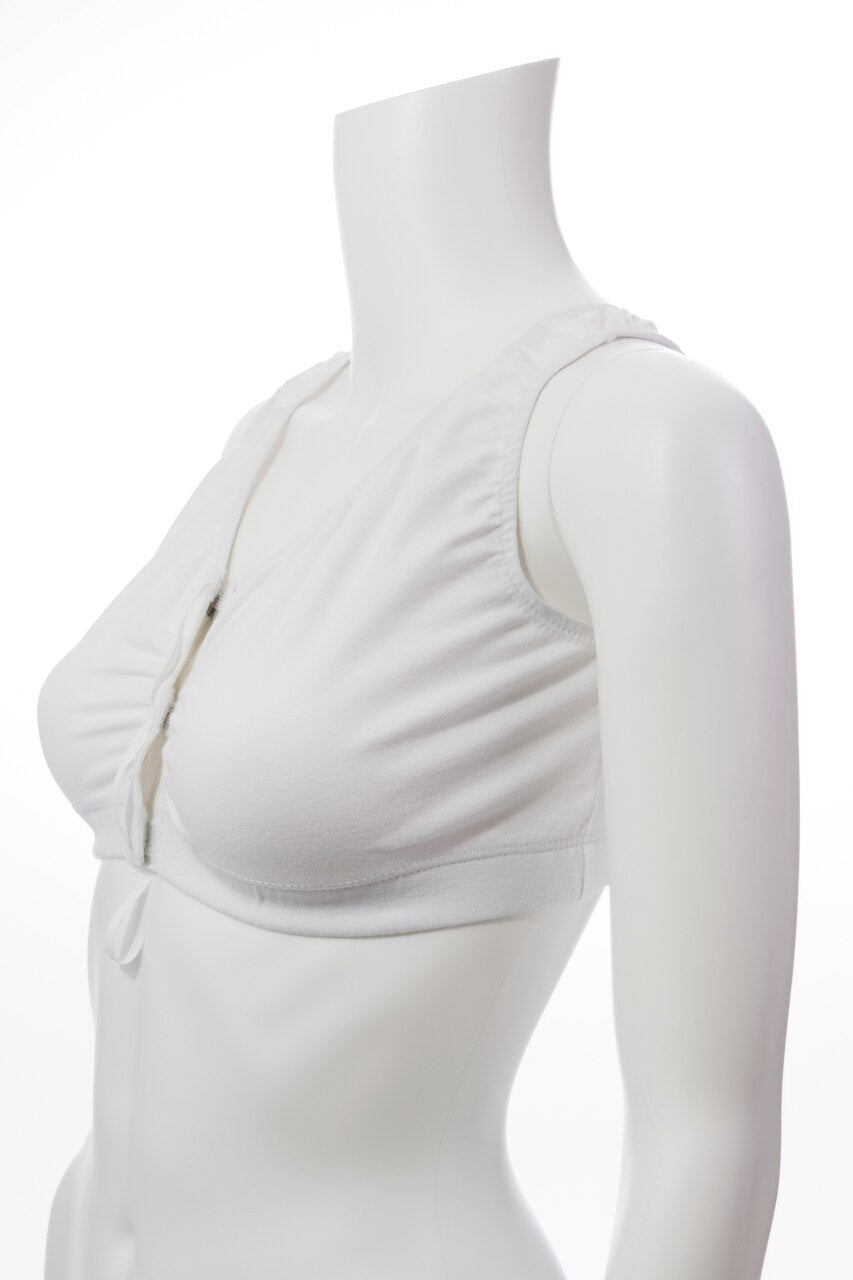Ovidis Front Closure Cotton Comfort Bra - White | Angel | Adaptive Clothing  - 36